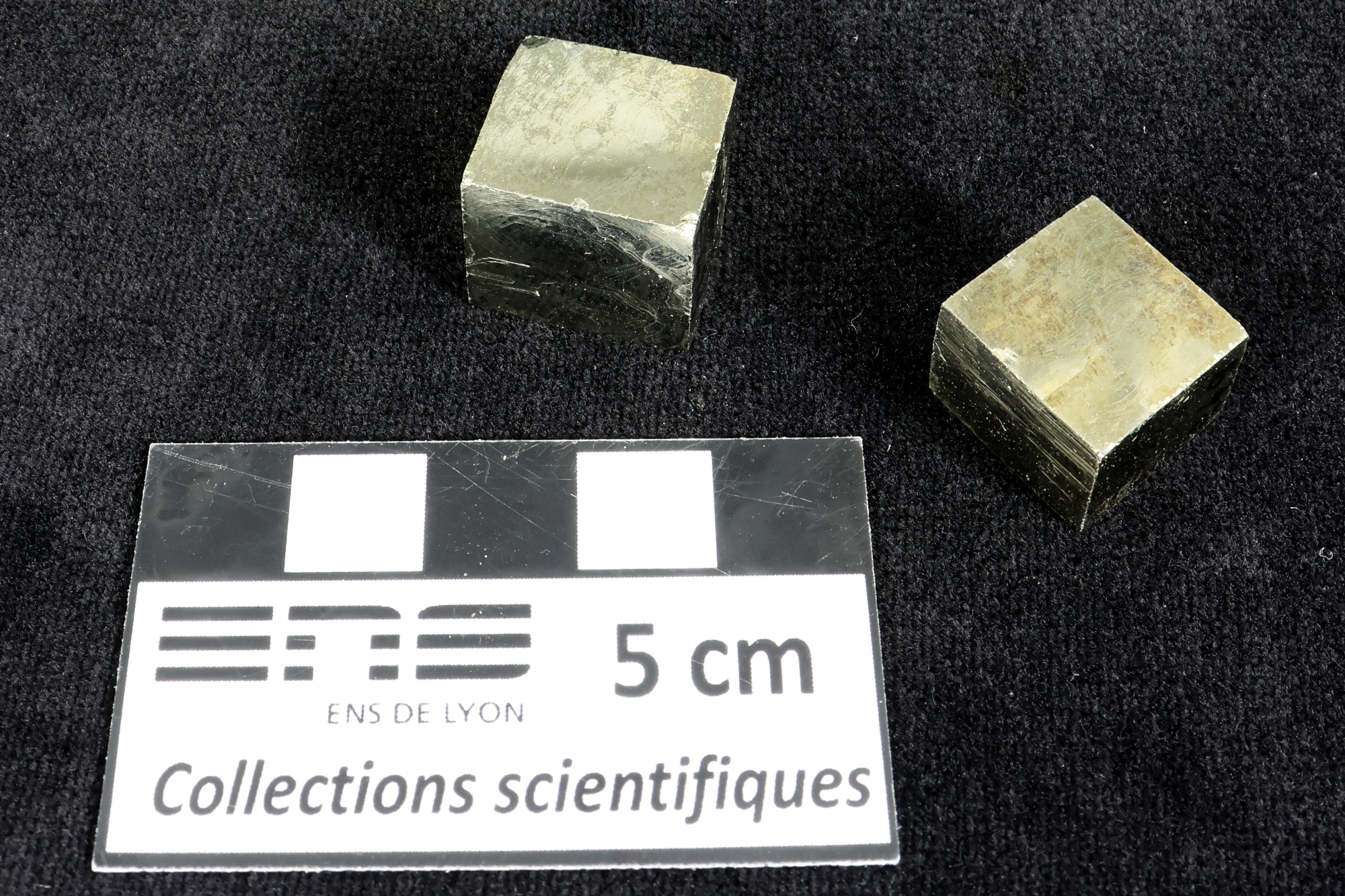 Pyrite Cristaux cubiques de pyrite    